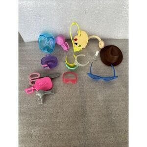 Barbie Doll and Accessory Lot of 17 Pieces Vintage to Modern Stylist Accessories